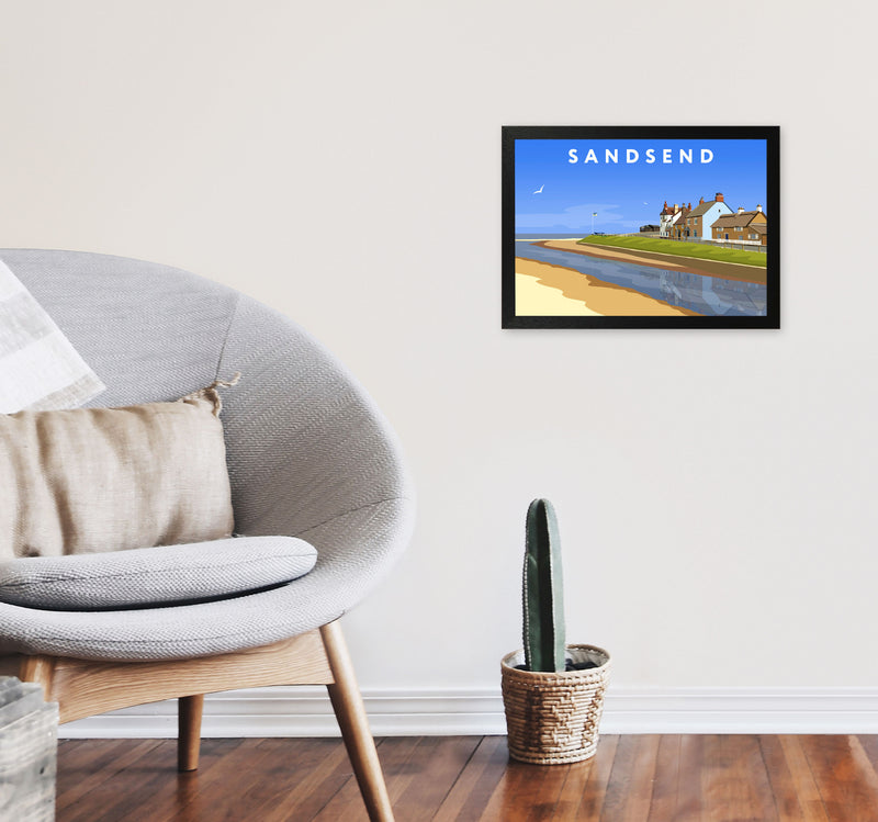 Sandsend3 by Richard O'Neill A3 White Frame