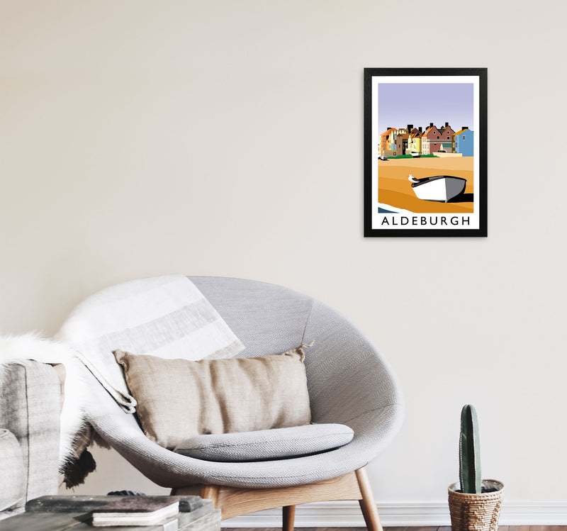 Aldeburgh Art Print by Richard O'Neill A3 White Frame