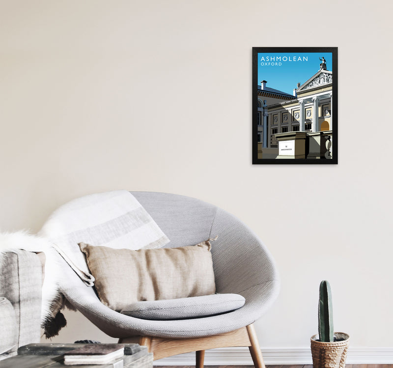 Ashmolean Portrait by Richard O'Neill A3 White Frame