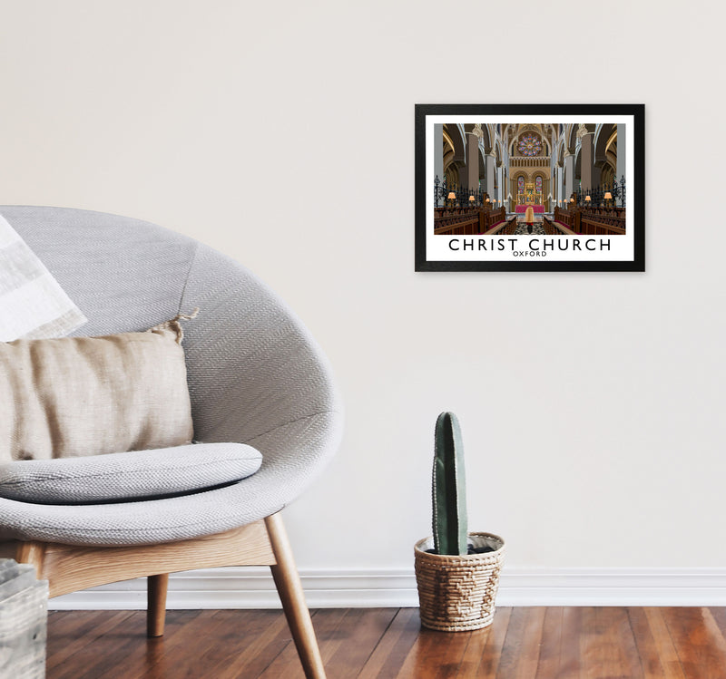Inside Christ Church by Richard O'Neill A3 White Frame