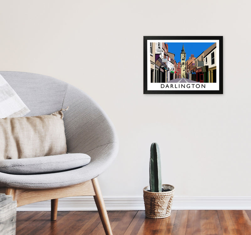 Darlington by Richard O'Neill A3 White Frame