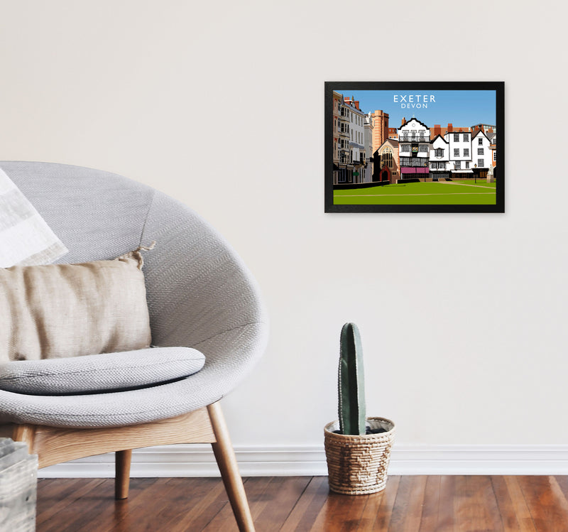 Exeter by Richard O'Neill A3 White Frame