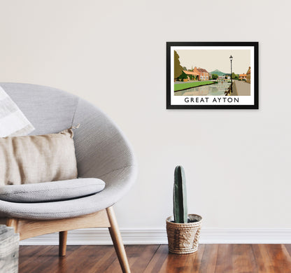 Great Ayton by Richard O'Neill A3 White Frame