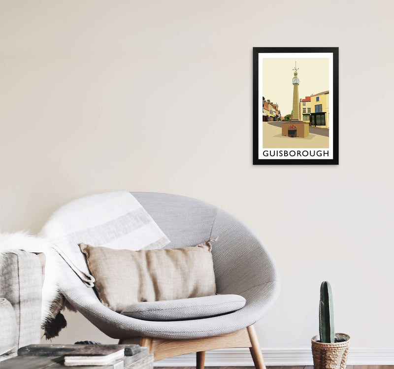 Guisborough Portrait by Richard O'Neill A3 White Frame