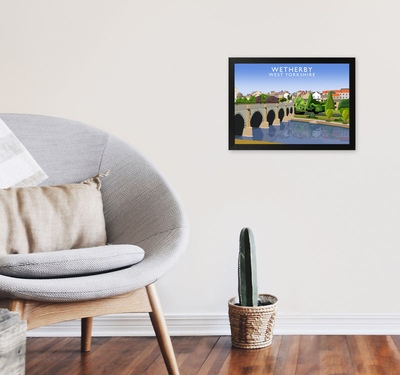 Wetherby West Yorkshire Digital Art Print by Richard O'Neill A3 White Frame
