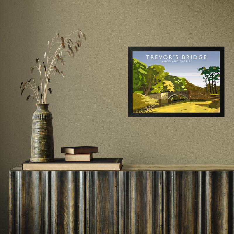 Trevor's Bridge by Richard O'Neill A3 Black Frame