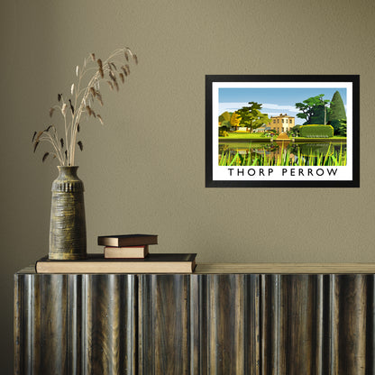 Thorp Perrow by Richard O'Neill A3 Black Frame