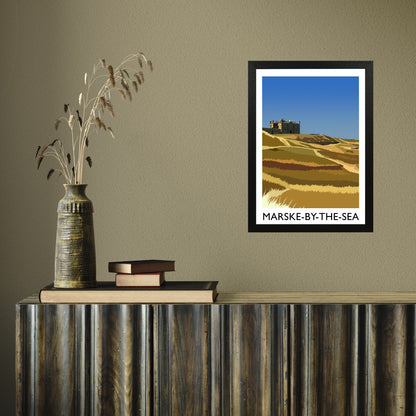 Marske-by-the-Sea 3 portrait by Richard O'Neill A3 Black Frame