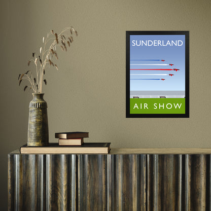 Sunderland Air Show portrait by Richard O'Neill A3 Black Frame