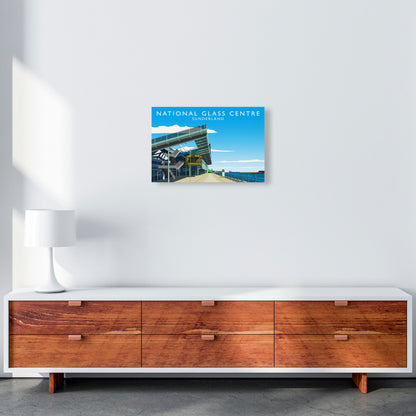 National Glass Centre portrait Travel Art Print by Richard O'Neill A3 Canvas