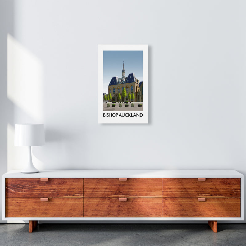 Bishop Auckland Portrait Art Print by Richard O'Neill A3 Canvas