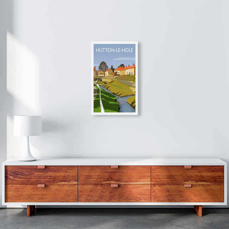 Hutton-Le-Hole Portrait Art Print by Richard O'Neill A3 Canvas
