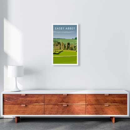 Easby Abbey Portrait Art Print by Richard O'Neill A3 Canvas
