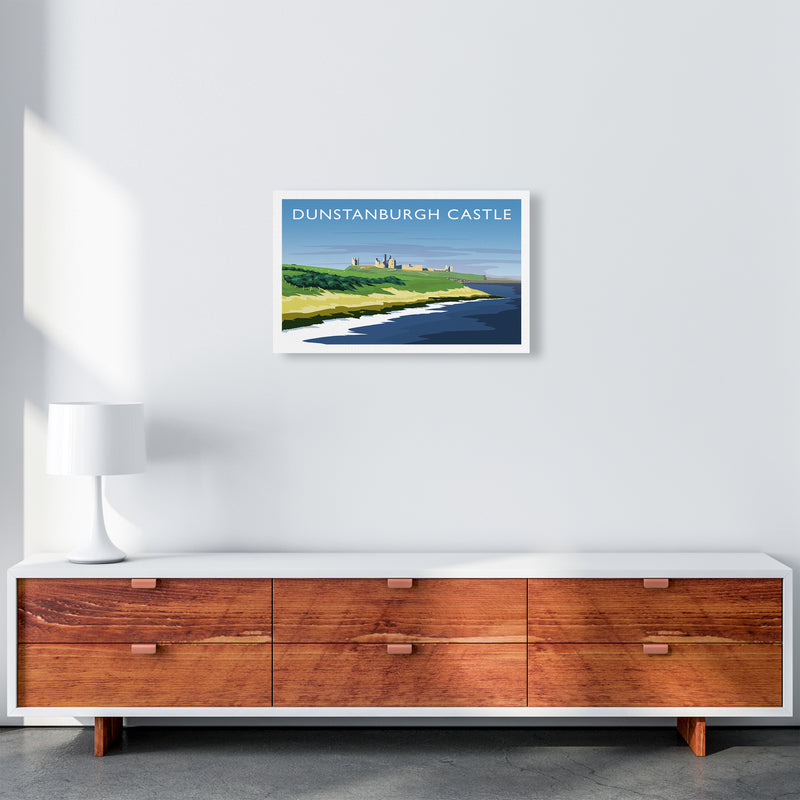 Dunstanburgh Castle Travel Art Print by Richard O'Neill A3 Canvas