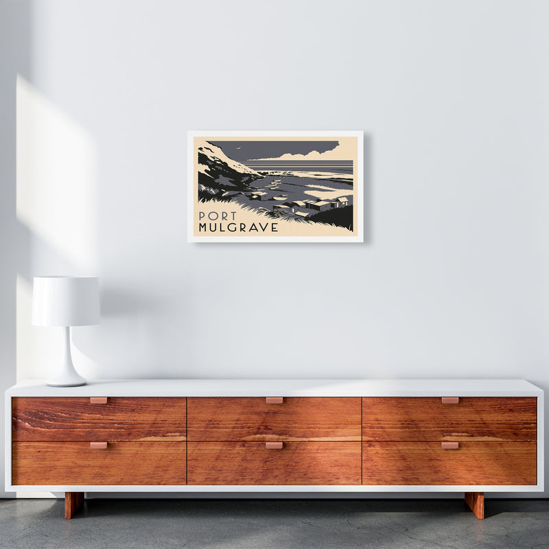 Port Mulgrave Travel Art Print by Richard O'Neill A3 Canvas