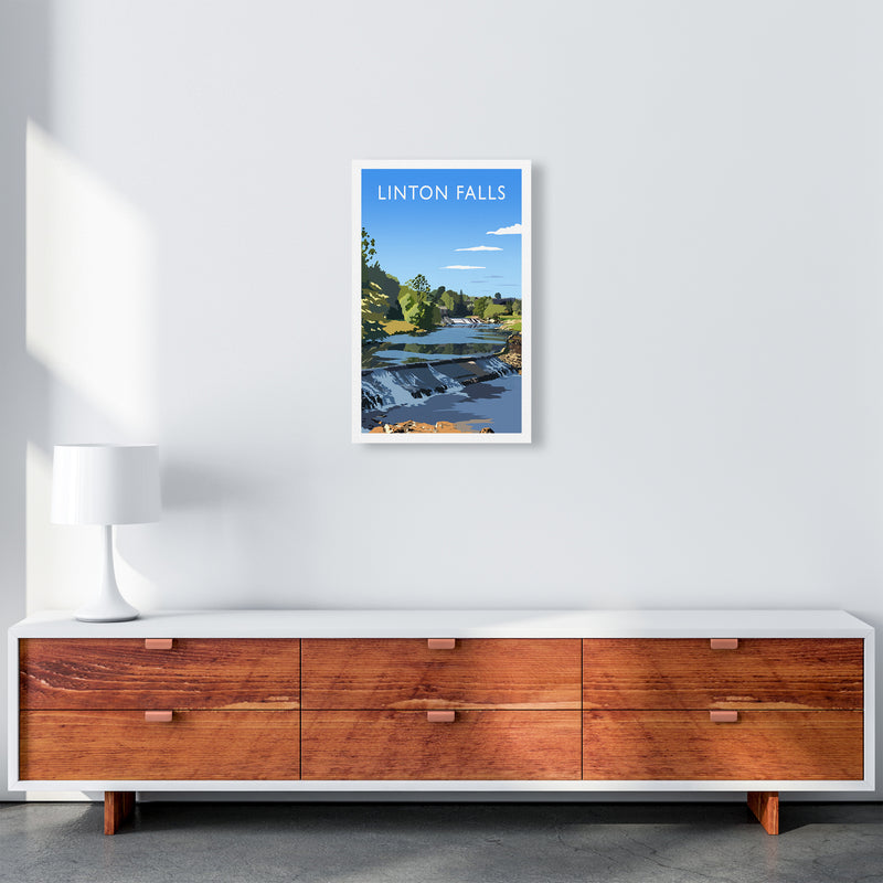 Linton Falls portrait Travel Art Print by Richard O'Neill A3 Canvas