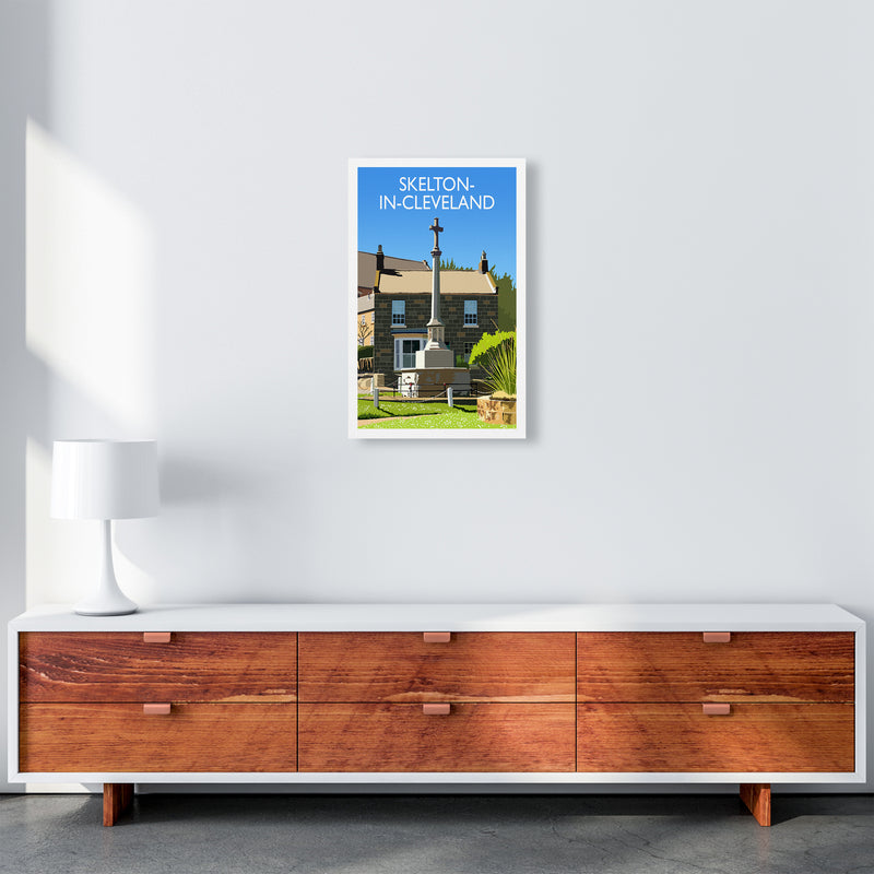 Skelton-in-Cleveland portrait Travel Art Print by Richard O'Neill A3 Canvas