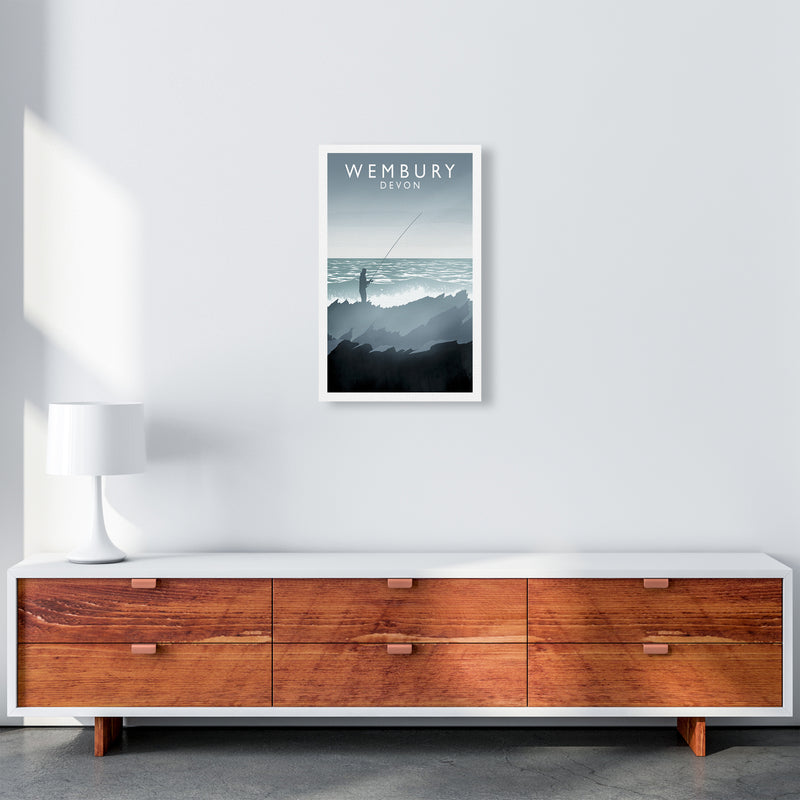 Wembury portrait Travel Art Print by Richard O'Neill A3 Canvas