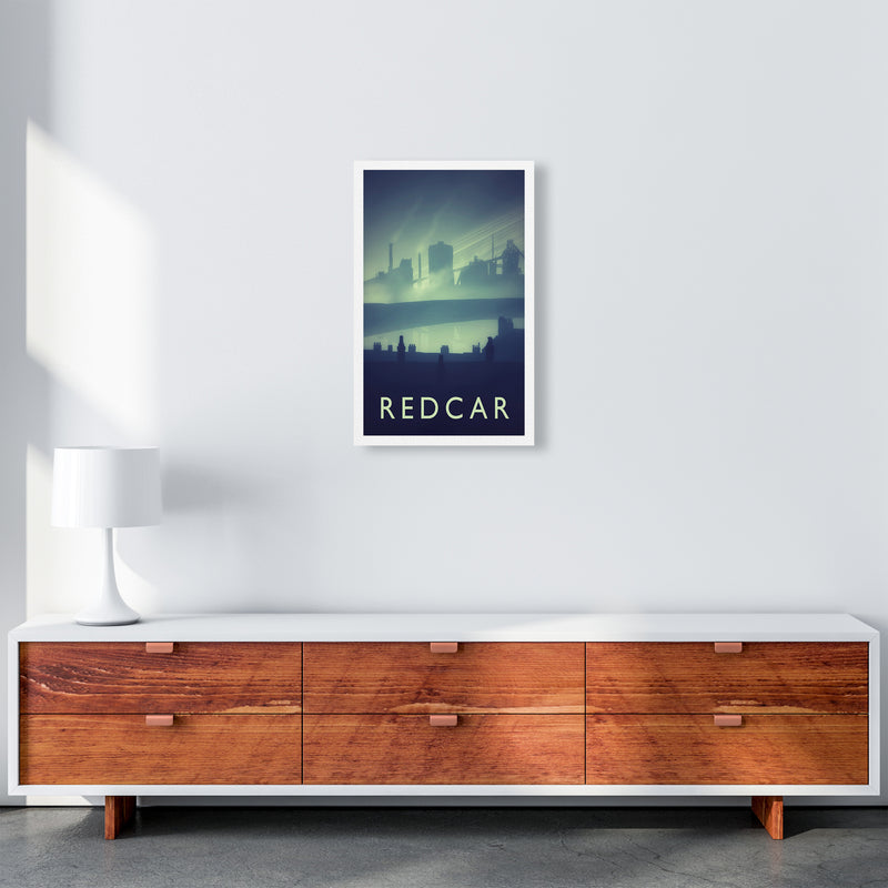 Redcar (night) portrait Travel Art Print by Richard O'Neill A3 Canvas