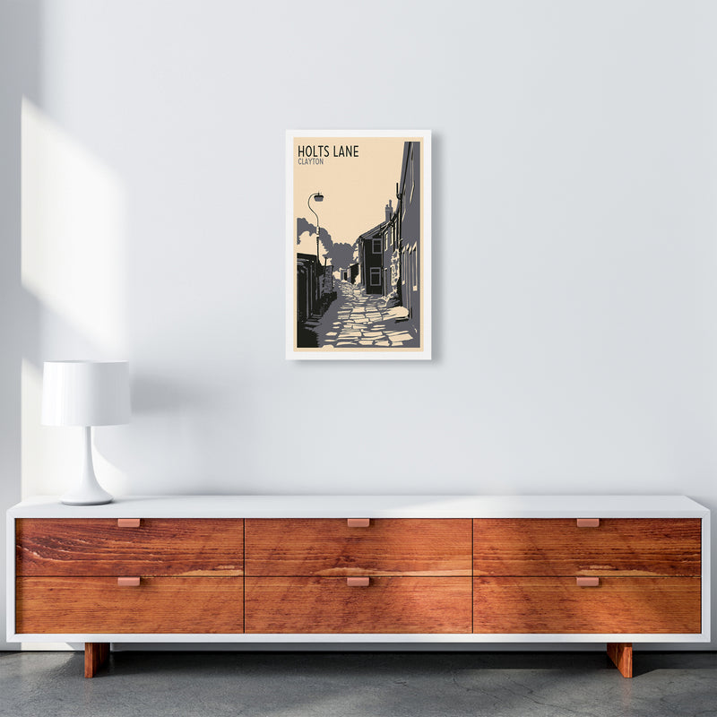 Holts Lane, Clayton Travel Art Print by Richard O'Neill A3 Canvas