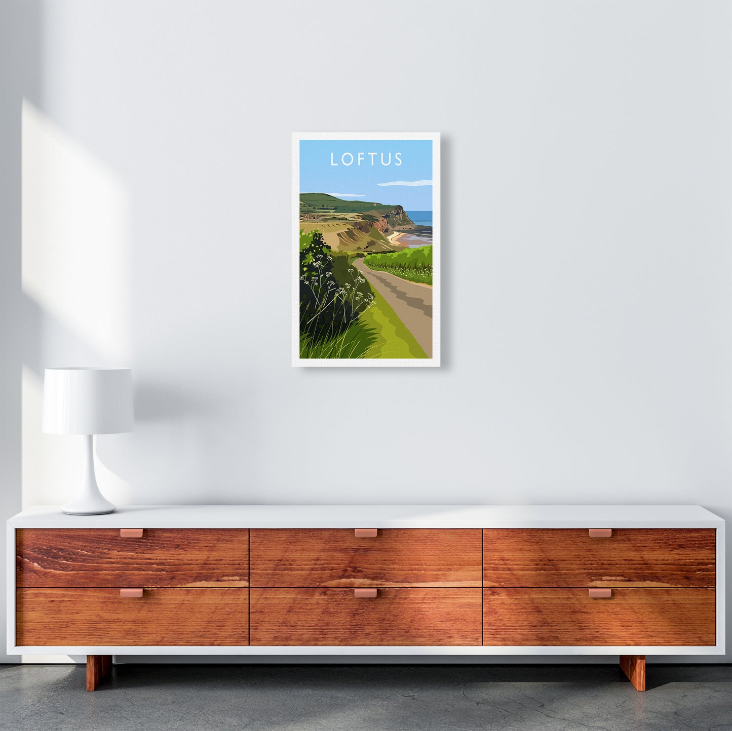 Loftus portrait Travel Art Print by Richard O'Neill A3 Canvas