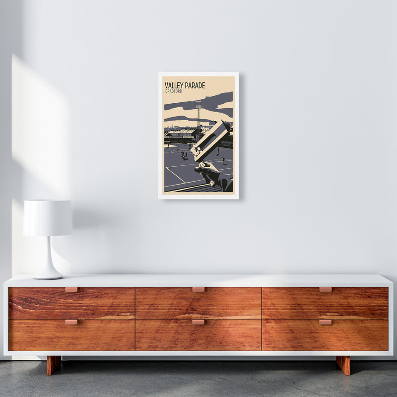 Valley Parade Travel Art Print by Richard O'Neill A3 Canvas