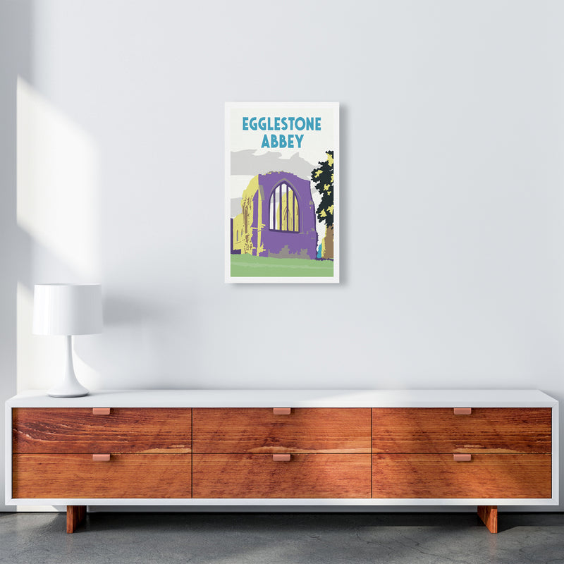 Egglestone Abbey Portrait Travel Art Print by Richard O'Neill A3 Canvas