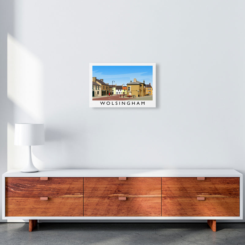 Wolsingham 2 Travel Art Print by Richard O'Neill A3 Canvas