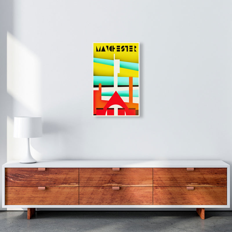 Manchester Travel Art Print by Richard O'Neill A3 Canvas