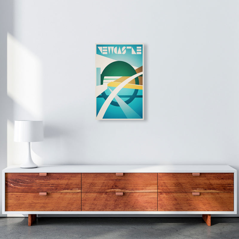 Newcastle 2 Travel Art Print by Richard O'Neill A3 Canvas