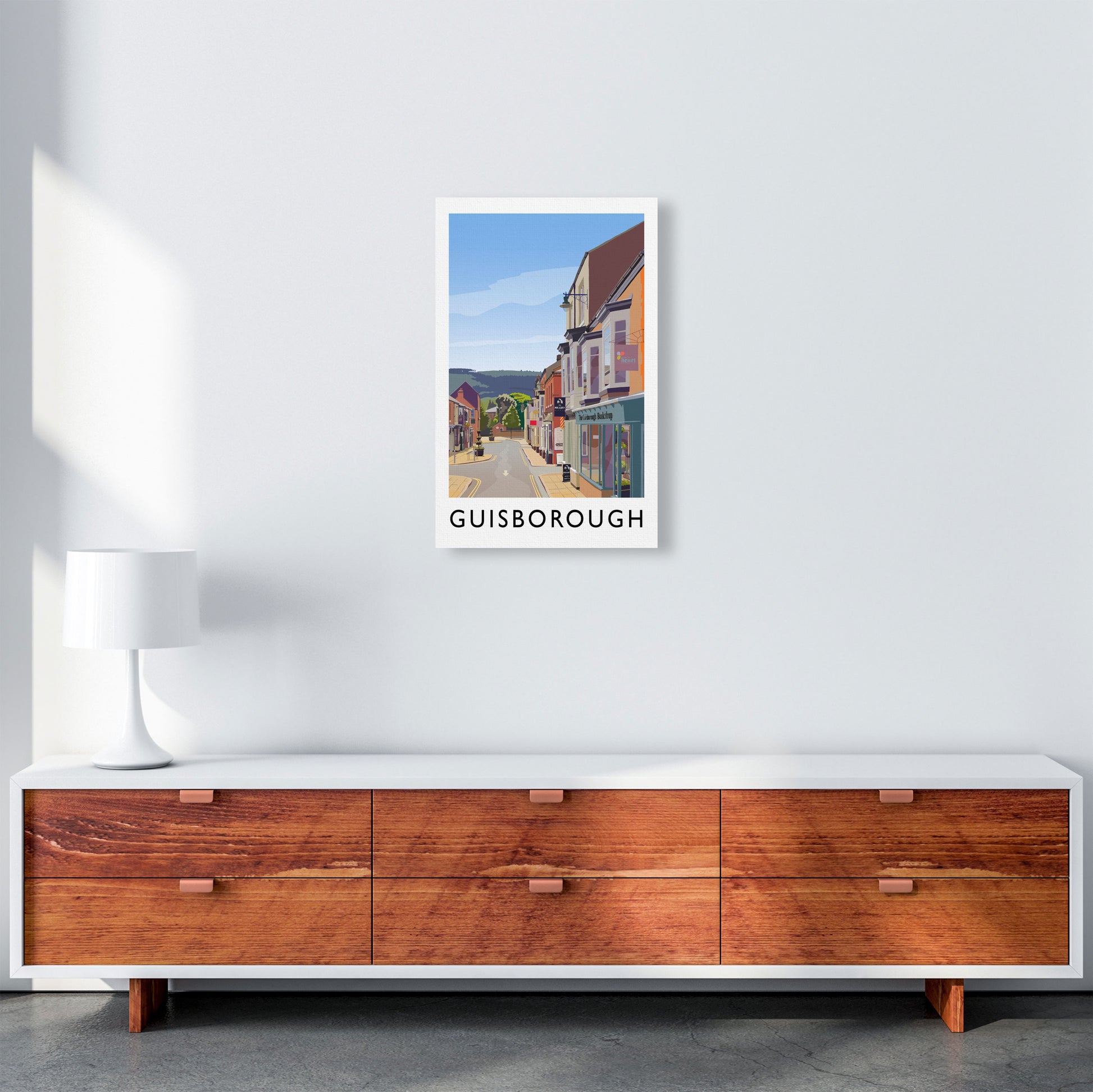 Guisborough 3 Portrait Travel Art Print by Richard O'Neill A3 Canvas