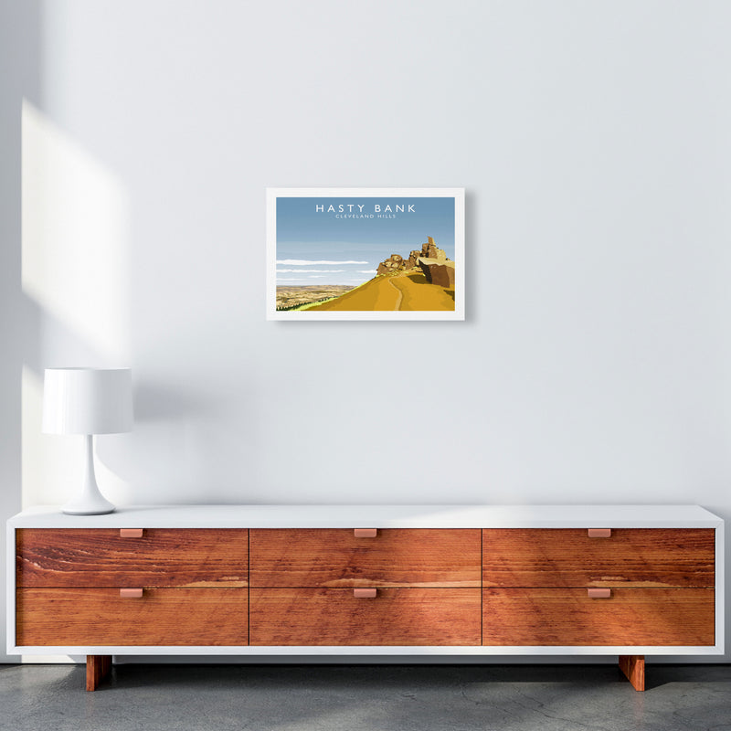 Hasty Bank Travel Art Print by Richard O'Neill A3 Canvas