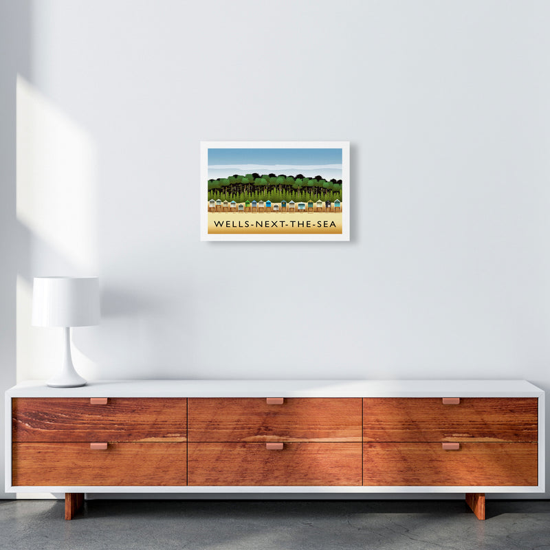 Wells-Next-The-Sea Travel Art Print by Richard O'Neill A3 Canvas