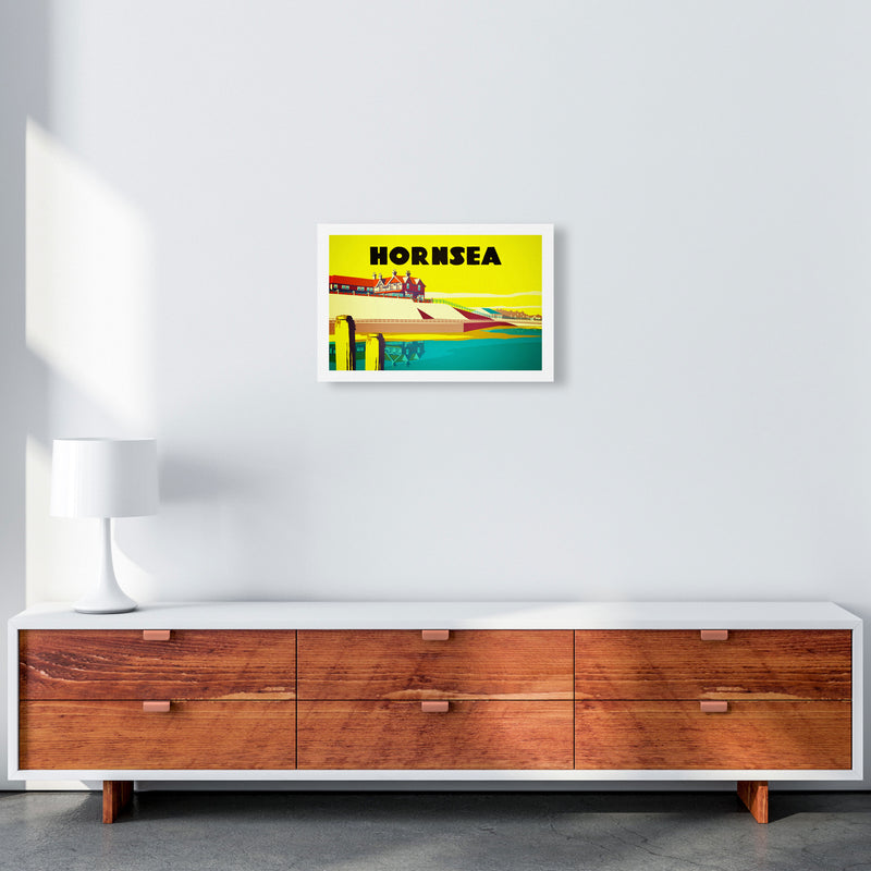 Hornsea 2 Travel Art Print by Richard O'Neill A3 Canvas