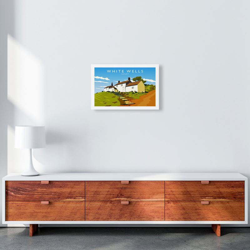 White Wells Travel Art Print by Richard O'Neill A3 Canvas