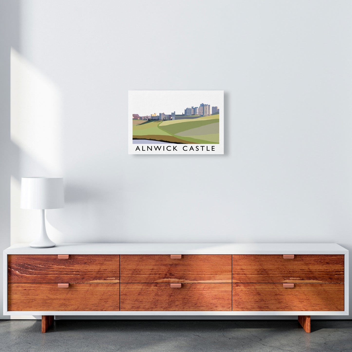 Alnwick Castle Framed Digital Art Print by Richard O'Neill A3 Canvas