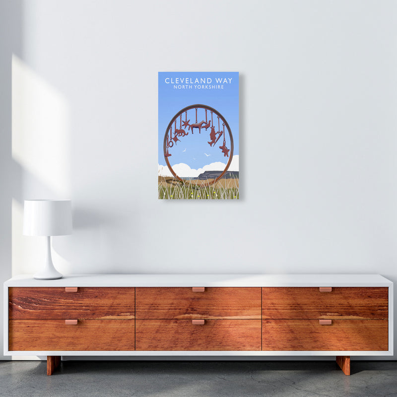 Cleveland Way North Yorkshire Framed Digital Art Print by Richard O'Neill A3 Canvas