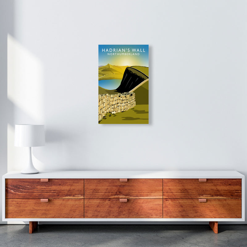 Hadrian's Wall Northumberland Framed Art Print by Richard O'Neill A3 Canvas
