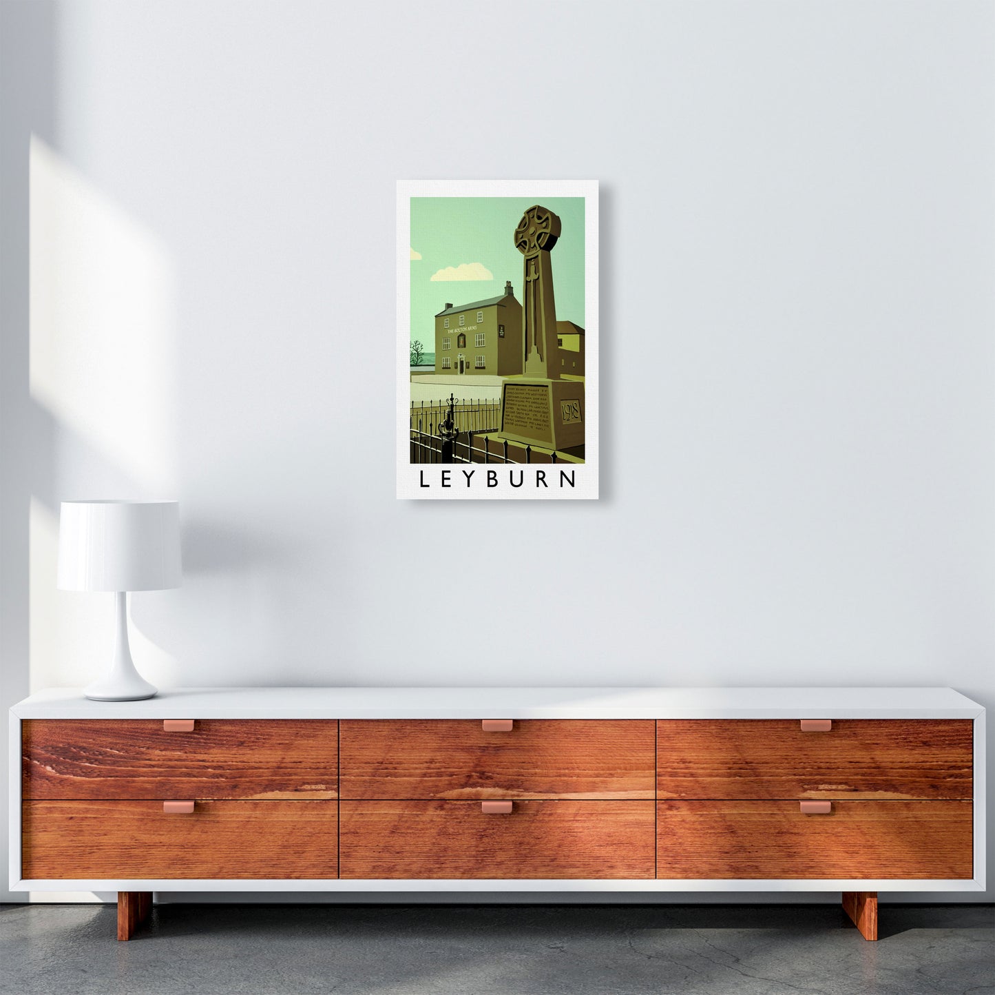 Leyburn Framed Digital Art Print by Richard O'Neill A3 Canvas