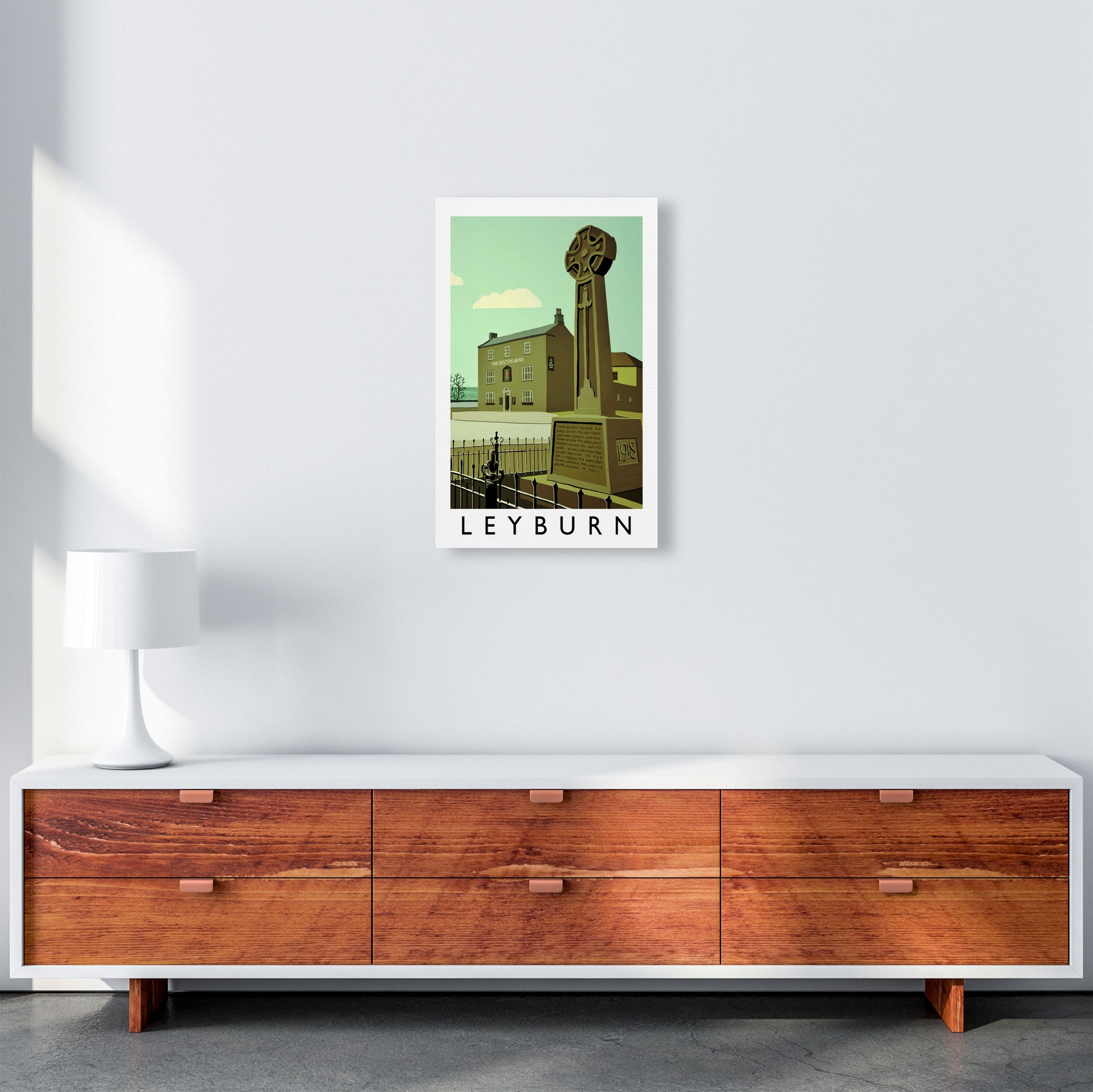 Leyburn Framed Digital Art Print by Richard O'Neill A3 Canvas