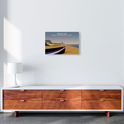Redcar North Yorkshire Coast Art Print by Richard O'Neill A3 Canvas