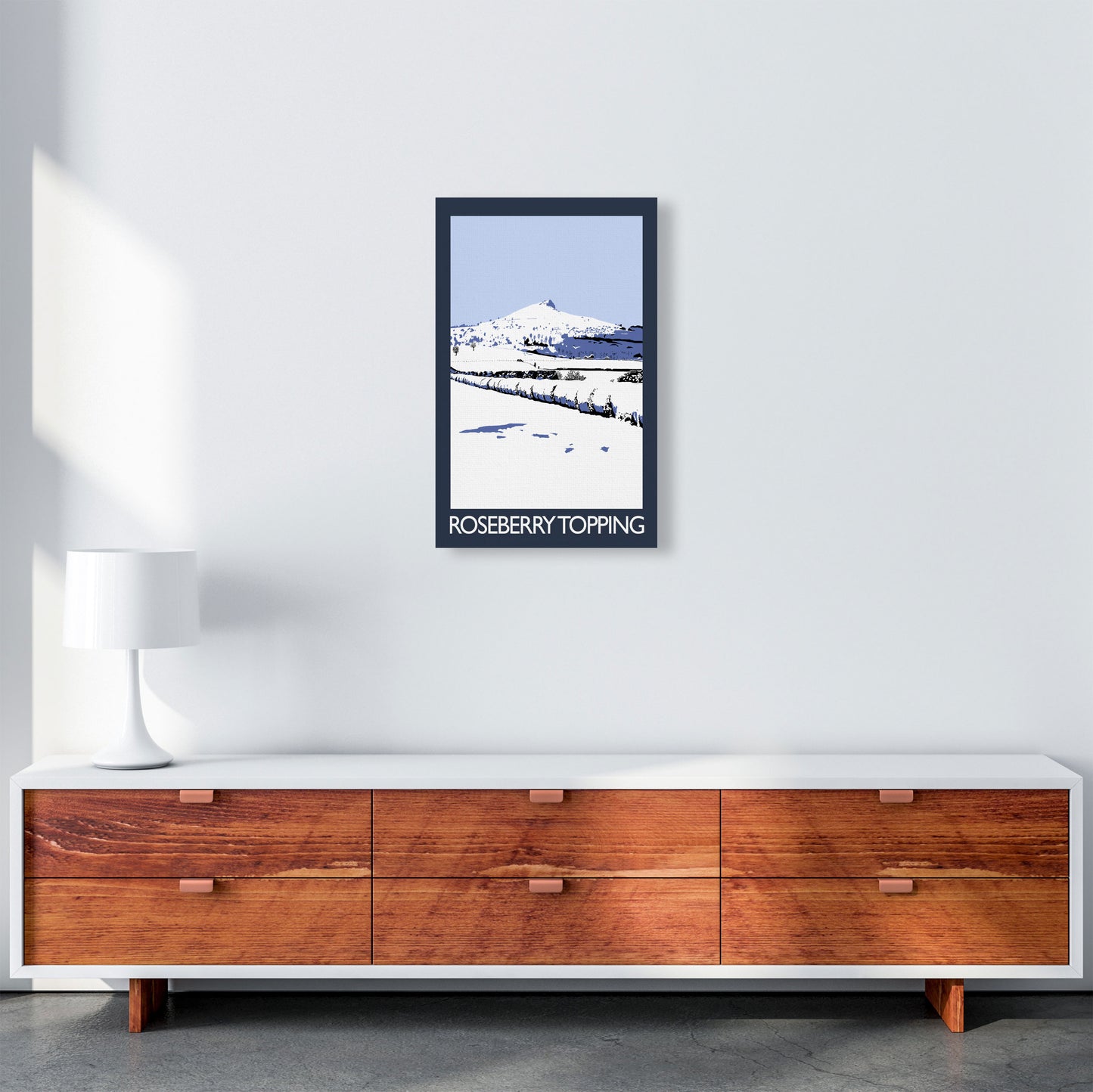 Roseberry Topping Art Print by Richard O'Neill A3 Canvas