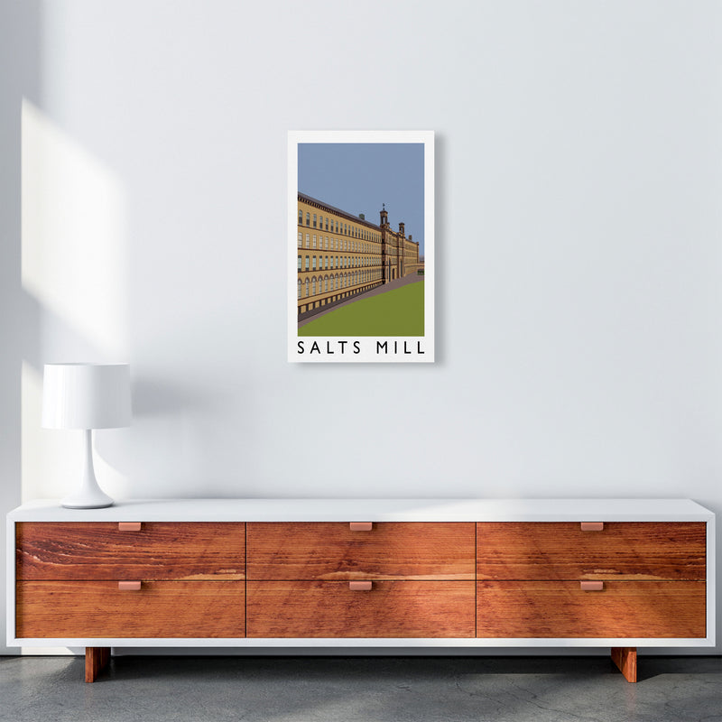 Salts Mill Art Print by Richard O'Neill A3 Canvas