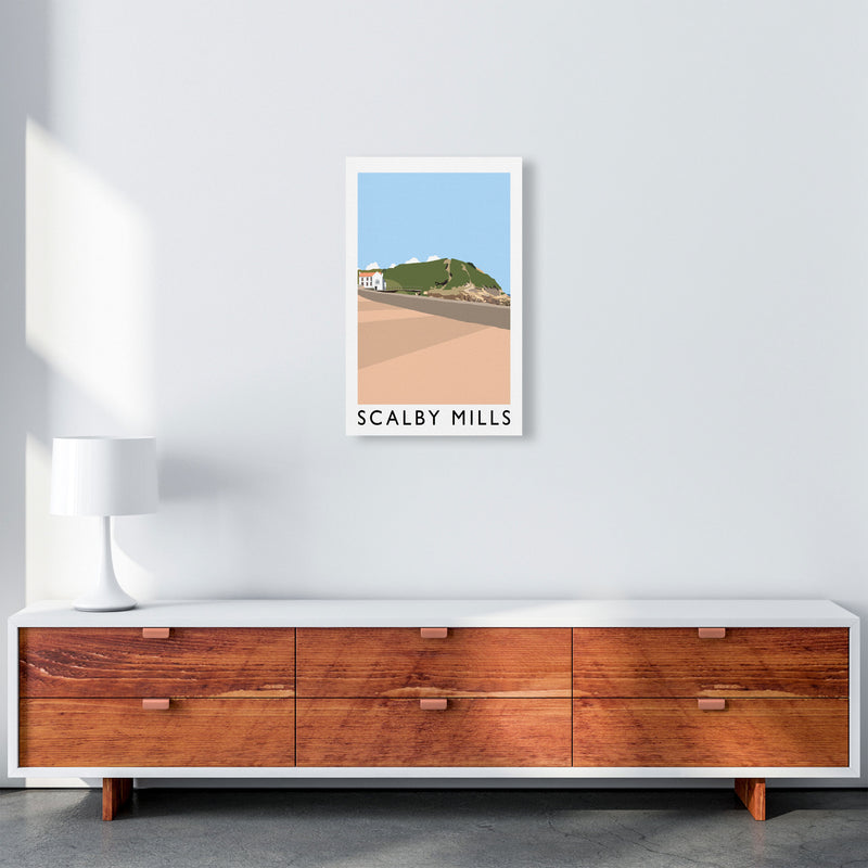 Scalby Mills Art Print by Richard O'Neill A3 Canvas