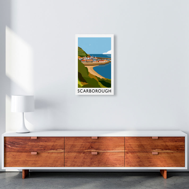 Scarborough Framed Digital Art Print by Richard O'Neill A3 Canvas