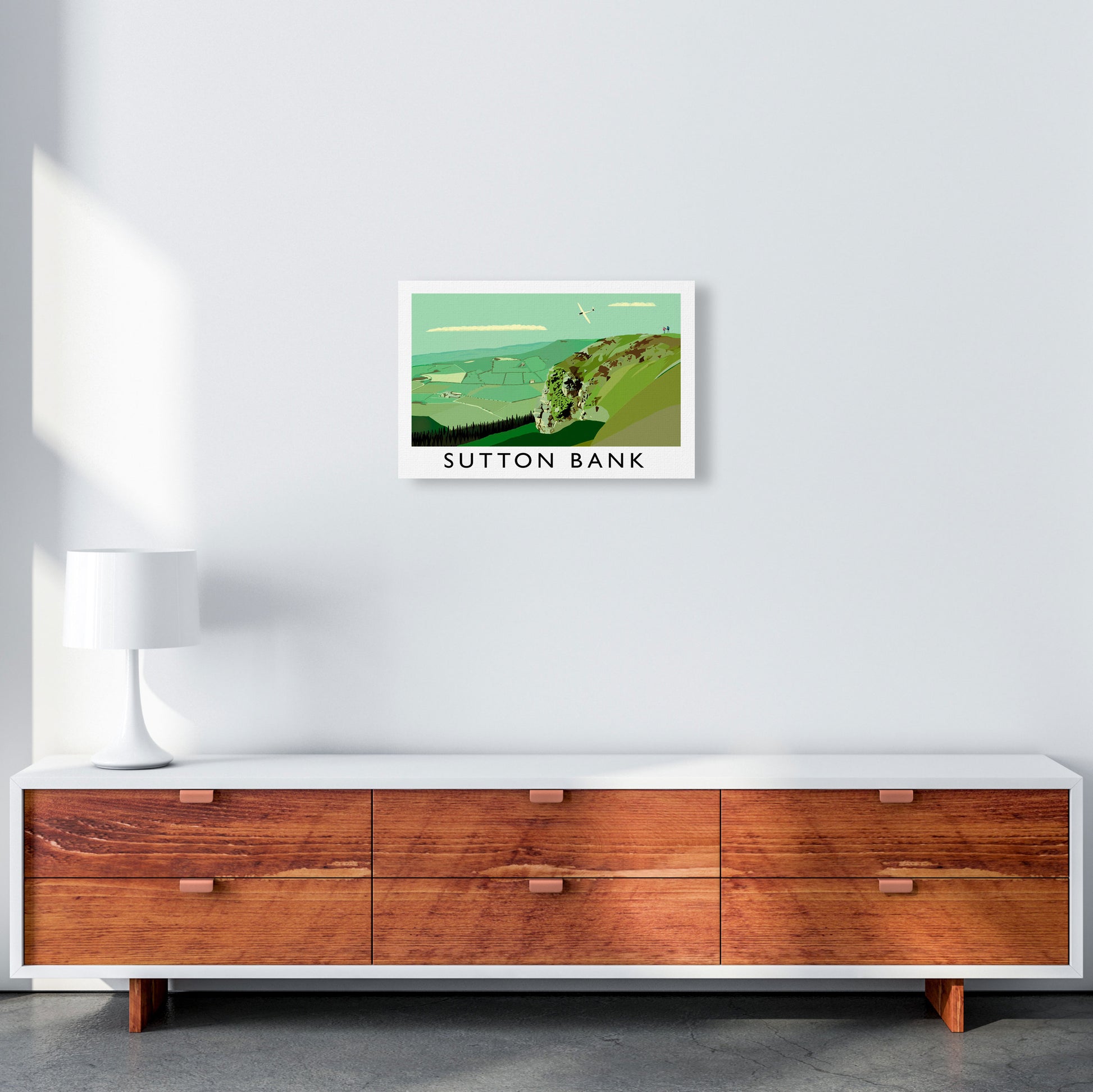 Sutton Bank Art Print by Richard O'Neill A3 Canvas