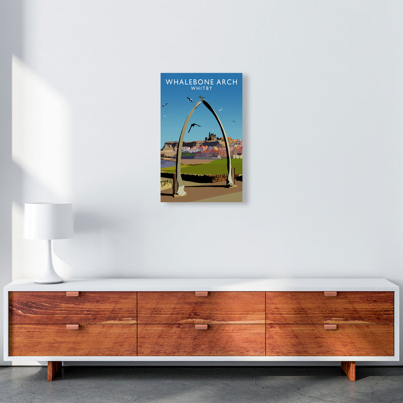 Whalebone Arch Whitby Art Print by Richard O'Neill A3 Canvas
