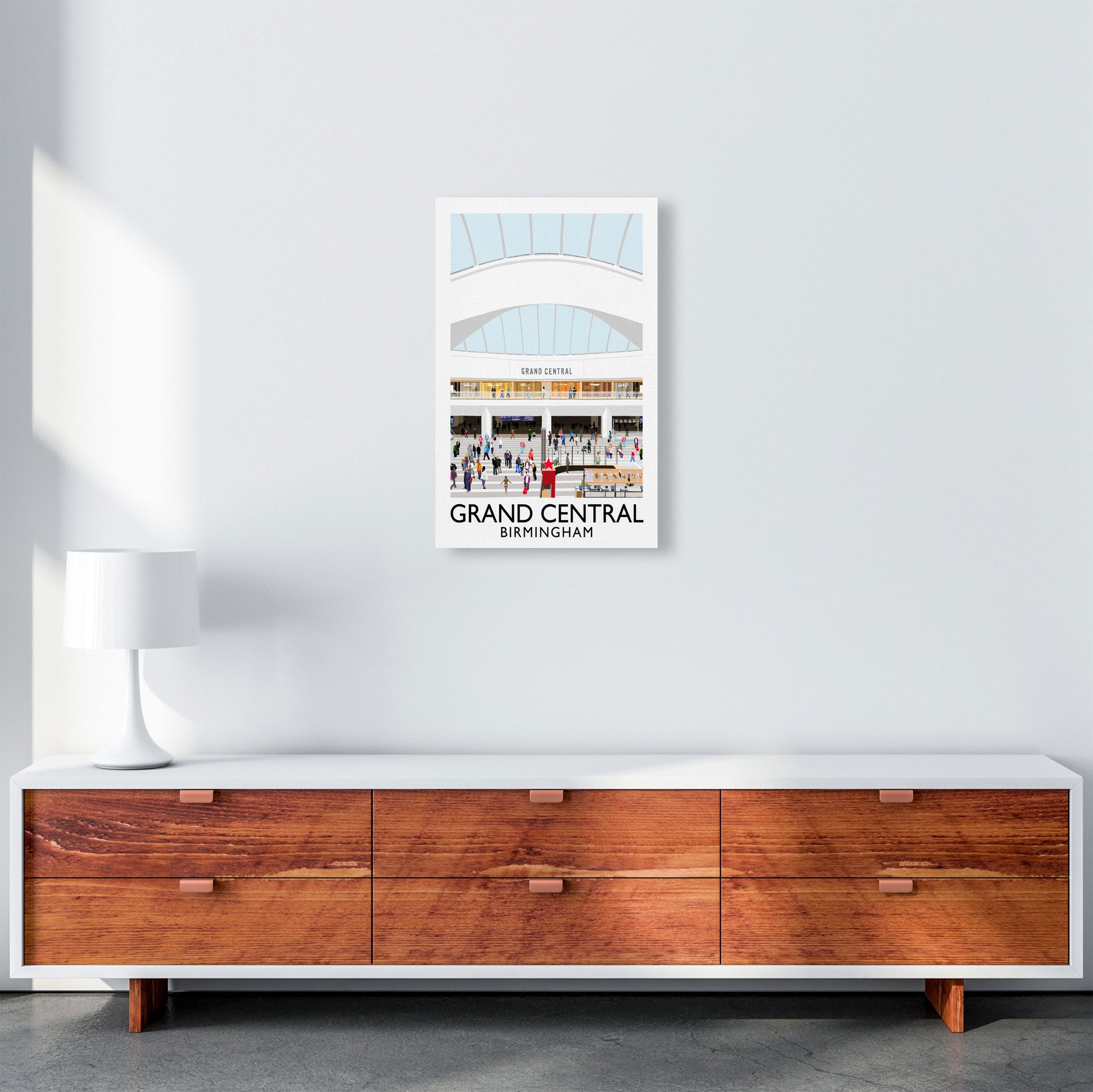 Grand Central Birmingham by Richard O'Neill A3 Canvas