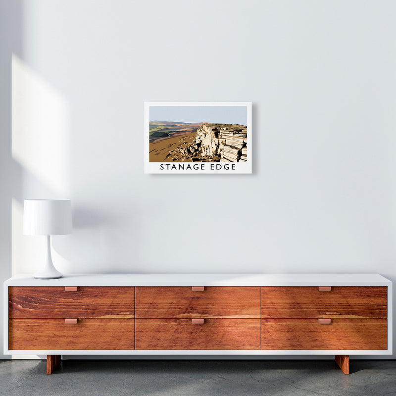 Stanage Edge by Richard O'Neill A3 Canvas
