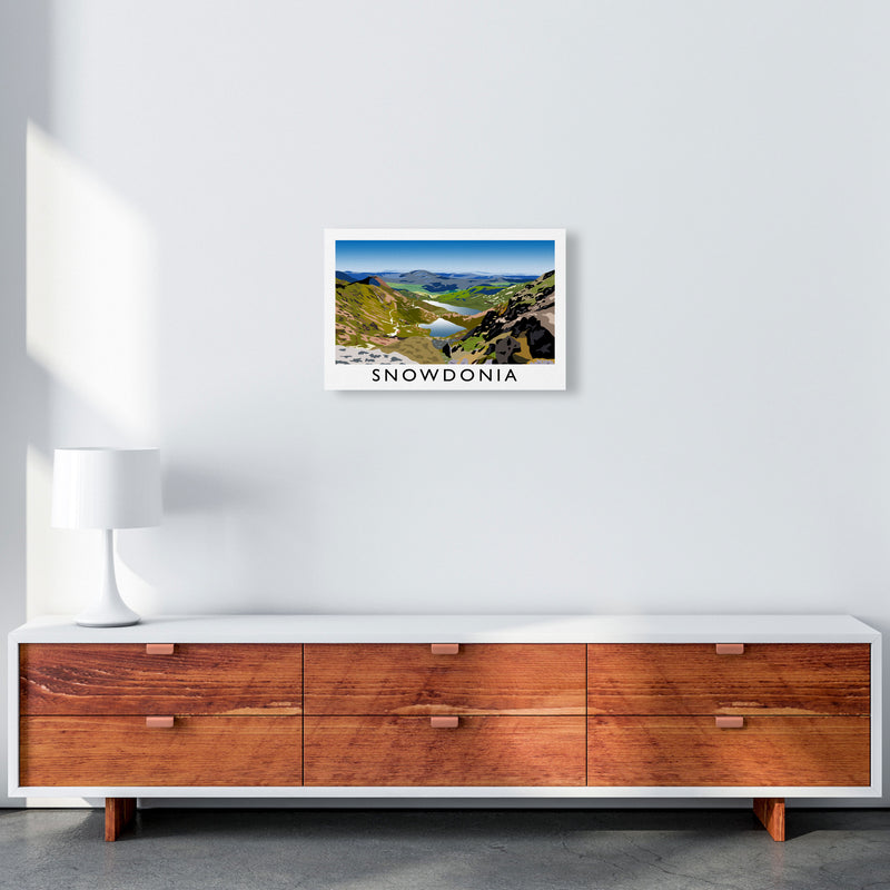 Snowdonia Framed Digital Art Print by Richard O'Neill A3 Canvas